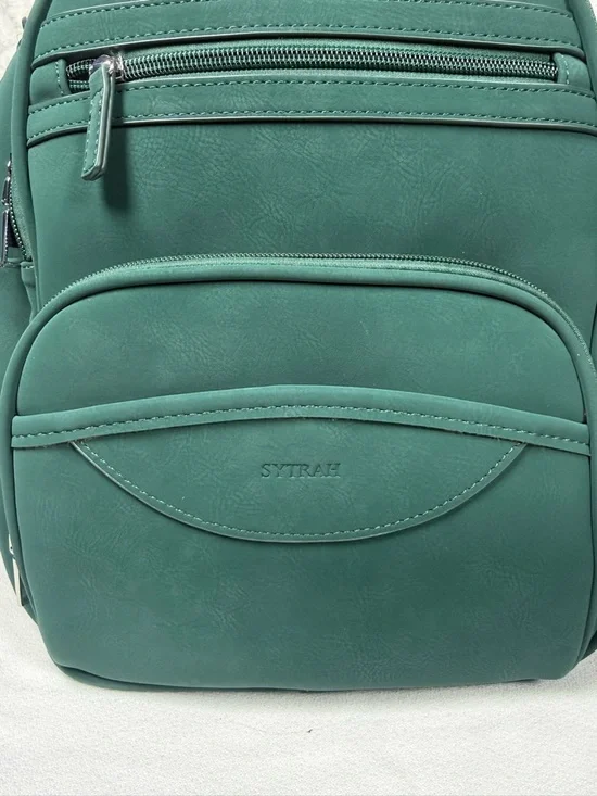 Sytrah Women’s Green Mini Backpack - Sleek Everyday Backpack - Picture 2 of 16
